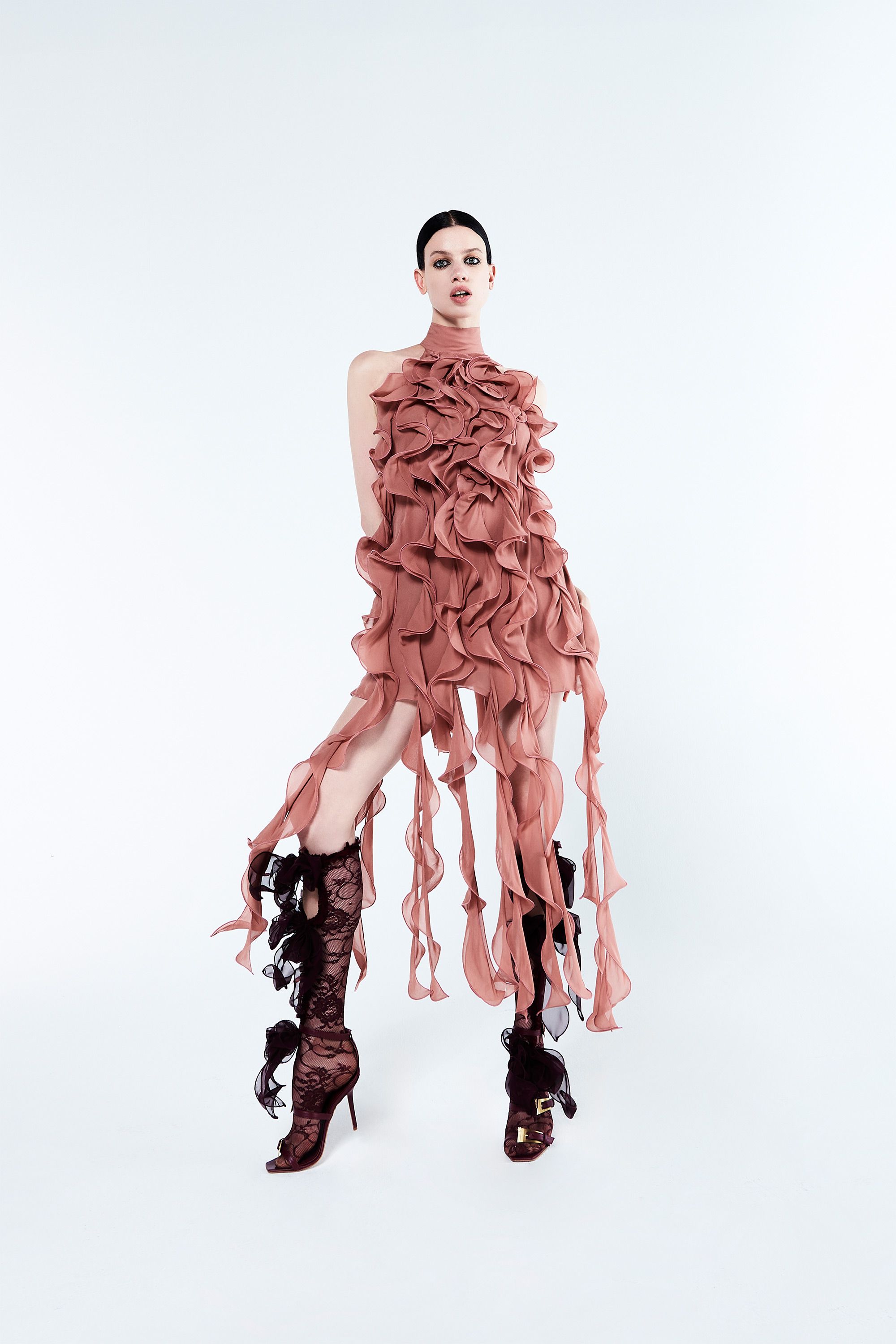 RUFFLE DRESS GABY - Aniye Records