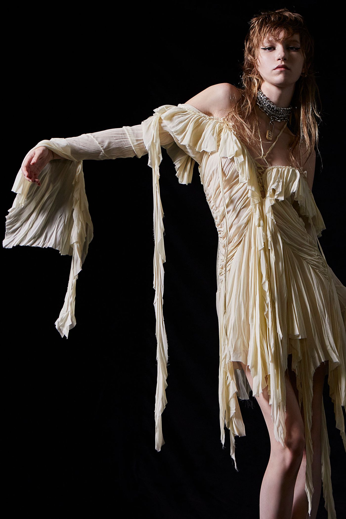 RUFFLE DRESS LINDA