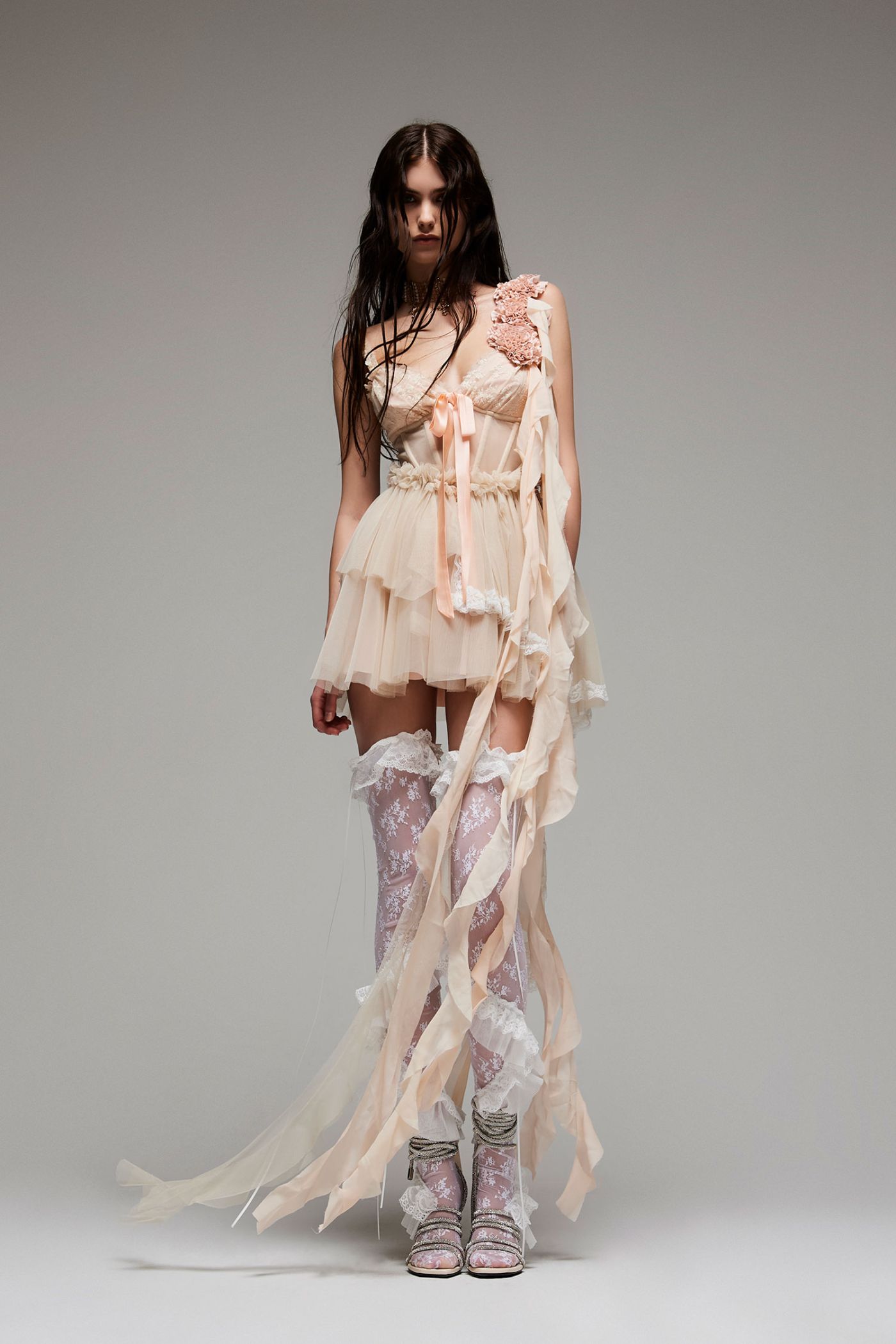 CAMIL ROUCHES DRESS